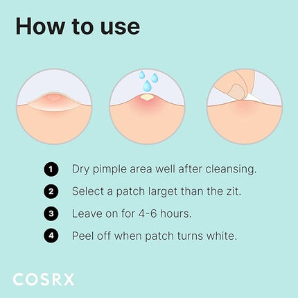 COSRX Acne Pimple Patch Absorbing Hydrocolloid Original 3 Size Patches for Zits Cover, Spot Stickers for Face and Body, Not Tested on Animals, No Toxic Ingredients (120 Count (Pack of 5))