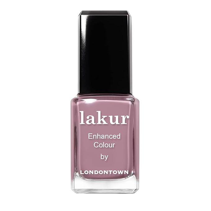 LONDONTOWN Dusty Pink Glossy Nail Polish, Bell Flower lakur, Vegan Chip-Resistant Long-Lasting Nail Lacquer, .40 fl oz