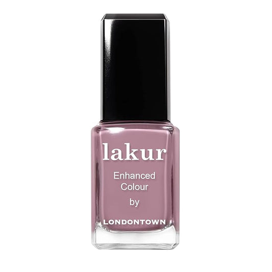 LONDONTOWN Dusty Pink Glossy Nail Polish, Bell Flower lakur, Vegan Chip-Resistant Long-Lasting Nail Lacquer, .40 fl oz