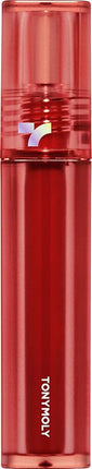 TONYMOLY Perfect Lips Shocking Lip Tint – Long Lasting Semi-Permanent Lip Stain with Moisturizing Formula, N06 Red Shocking, 0.37 fl oz