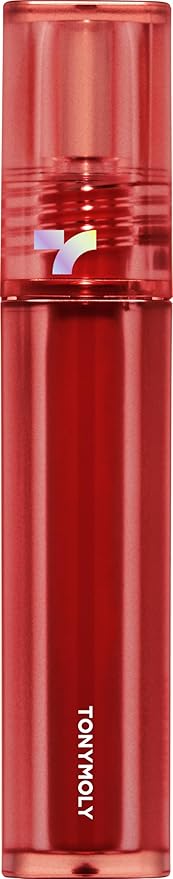 TONYMOLY Perfect Lips Shocking Lip Tint – Long Lasting Semi-Permanent Lip Stain with Moisturizing Formula, N06 Red Shocking, 0.37 fl oz