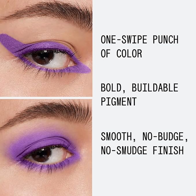 about-face Matte Fluid Eye Paint New Karma – High-Pigment Liquid Eyeshadow, Long-Lasting, No-Budge Matte Finish, Vegan & Cruelty-Free (Bright Purple)