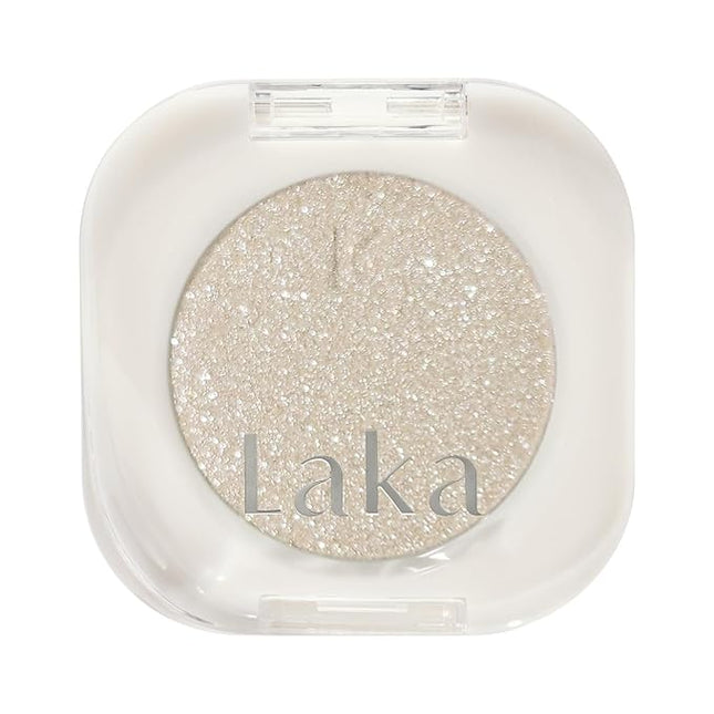 Laka Mono Single Eyeshadow, 1.8g/0.06 oz, High Pigment Eye Shadow, Easy Apply, Long Lasting Color, Smooth Blendable Formula, Vegan, K-Beauty (#922 Snow)