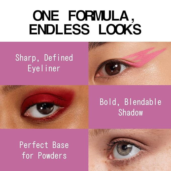 about-face Matte Fluid Eye Paint Dionysus – High-Pigment Liquid Eyeshadow, Long-Lasting, No-Budge Matte Finish, Vegan & Cruelty-Free (Soft Orchid)