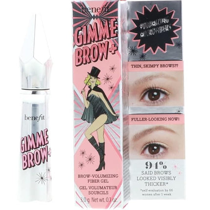 Benefit Gimme Brow + Volumizing Eyebrow Fiber Gel Bundle (Neutral Light Brown, 0.1oz, 2-Pack) (2 Items)