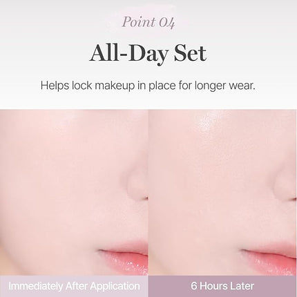 BLACK ROUGE, Egg Blur Powder, EP03 Milk lilac, Loose Face Powder, Korean Makeup Oil Control Compact with Puff, Lightweight Long-Lasting Setting Powder in White, Peach & Purple, 0.17oz