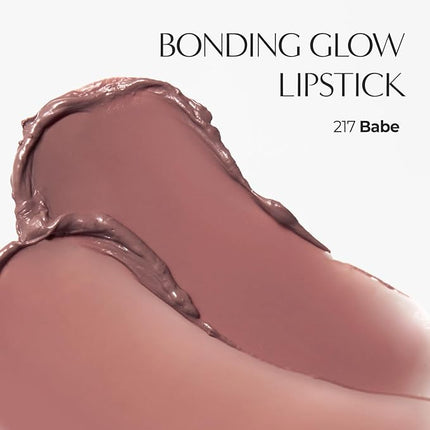 Laka 24HR Bonding Glow Lipstick, 3.7g/0.13oz., Long Lasting High-Shine Lipstick with Rich Color & Glassy Finish (#217 Babe)