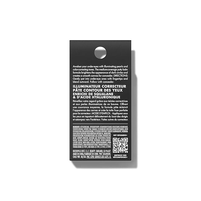 e.l.f. Putty Color-Correcting Eye Brightener, Under-eye Brightener & Primer Reduces Appearance Of Dark Circles, Vegan & Cruelty-Free, Rich