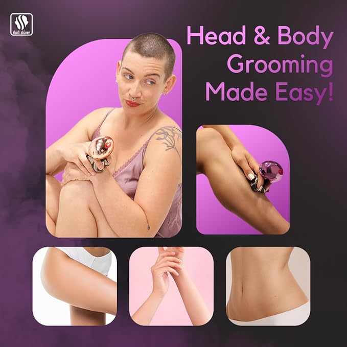 Skull Shaver Butterfly Kiss Pro (Pink): Best Electric Shaver for Bikini, Leg, Body Shaving