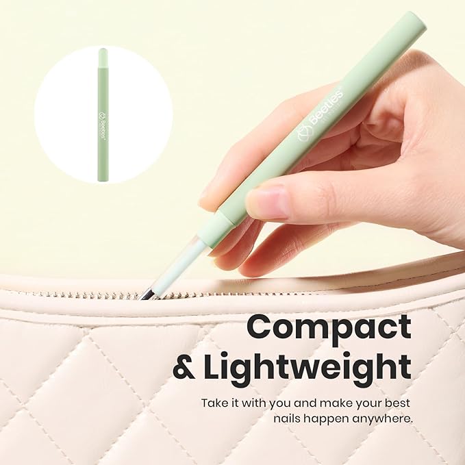 Beetles Nail Art Brushes, Clean Up Brush Gel Polish Nail Art Design Pen Painting Tools Fingernail Brush Nail Cleaning Brush Nail Art Liner Brush and Nail Dotting Pen Salon Diy at Home