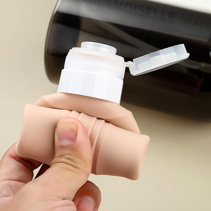 Travel Bottles for Toiletries, Large 6oz Oversize Containers, BPA Free Leak Proof Tubs Refillable Liquid Traveler Accessories with Toiletry Bag for Cometic Shampoo and Lotion Soap (4 Pack)