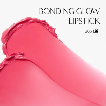 Laka 24HR Bonding Glow Lipstick, 3.7g/0.13oz., Long Lasting High-Shine Lipstick with Rich Color & Glassy Finish (#206 Lili)