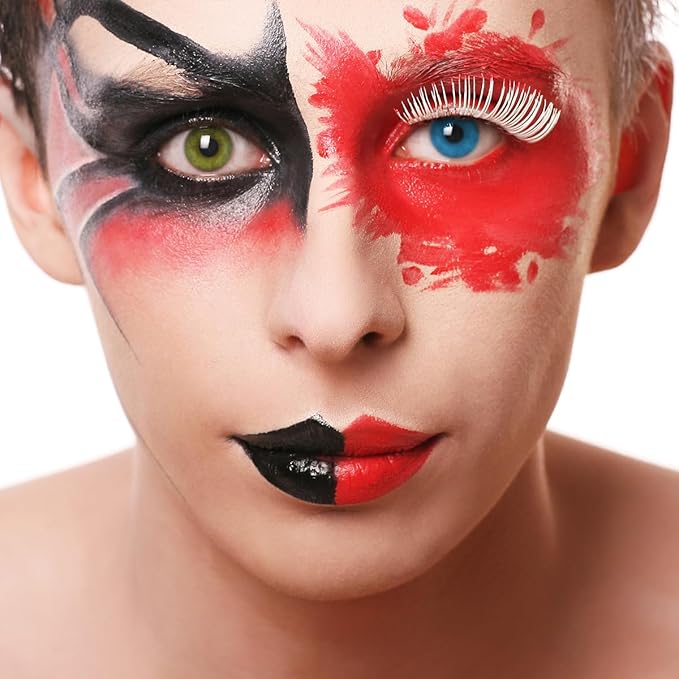 Bowitzki Face and Body Paint 2oz Cream Makeup 60ml Water Based Face Painting Special Effects For Adults Children Kids Halloween Christmas Party Stage Cosplay (Red)