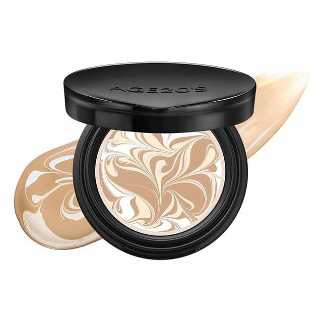 [MINI SIZE] AGE20'S Signature Essence Pact | 21W | Vegan Korean Cushion Foundation | Pack of 1 | Cream Foundation, Dewy & Glow Finish, Natural Coverage, SPF 50+ | 0.14 oz