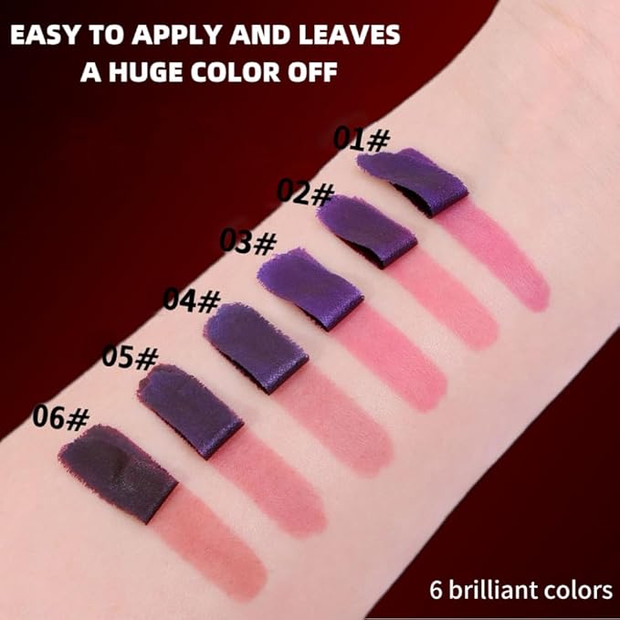 Peel-Off Lip Liner Stain Set | 2 Color Long-Lasting Waterproof Lip Tint, Transfer-Proof Matte Highly Pigmented Color Lip Gloss Longwear Pigmented (FIRST KISS/LOVELY, Set2)