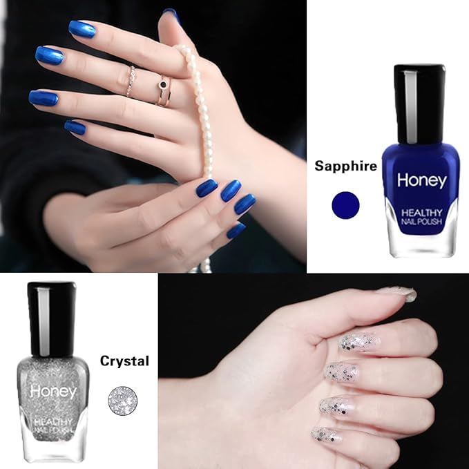 Non-Toxic Nail Polish Set, Easy Peel Off & Fast Dry, Eco-Friendly & Organic Water Based Nail Polish for Women & Teens