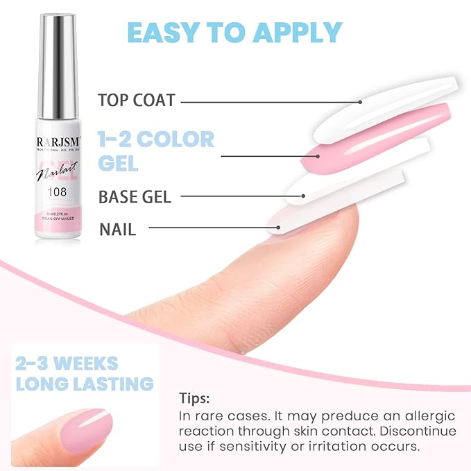 RARJSM Nail Art Gel Liner Painting Polish Set,12 Pastel Colors Spring Summer Collection,Painted Gel Nail Polish Set Build in Thin Brush Soak Off Curing Requires Salon DIY Nail Design Line Art 8ML