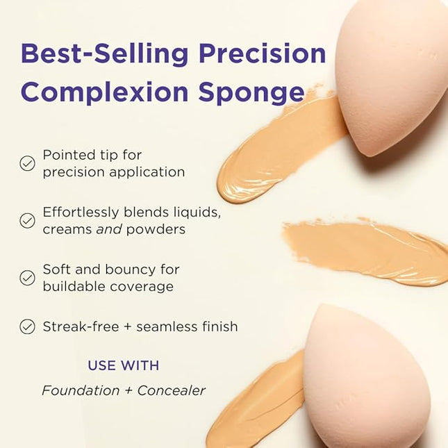 HALEYS Re-mix Complexion Sponge – Latex-Free Beauty Blender Makeup Sponge for Foundation, Concealer & Powder, Vegan, Cruelty-Free Makeup Tool for Seamless, Streak-Free Blending