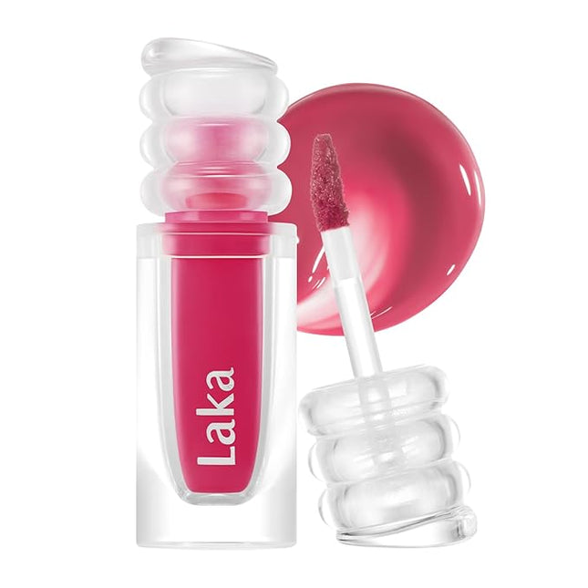 Laka Maxi Glayer Tint 3.8g/0.13oz, Glass Layer of Gloss, Ultra Glow & Vivid Layerable Pigments, High Shine Lip Oil, K-Beauty (#611 Only)