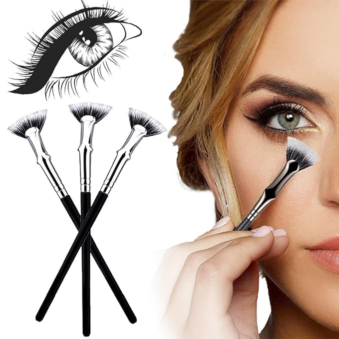 3 Pack Folding Angle Scalloped Lash Brush,Eyelash separator tool 2024 New lash separator Mascara Brush Eyelash Comb Separator for Upper Lower Eye Lash,Lash Fan,Lash Brush,Eyelash Wand