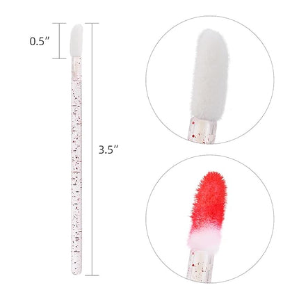 200 Pieces Lip Brush Lint Free Applicators Crystal Lipstick Disposable Applicators Lip Wands Lip Gloss Brushes - Pink
