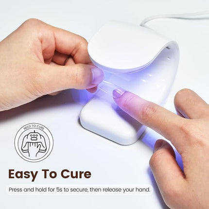 JODSONE 16.5ml Nail Glue Gel Clear and Long-Lasting Requires a Manicure Lamp to Cure for Attaching False Nails Repairing Broken Nails and Securing Decorations