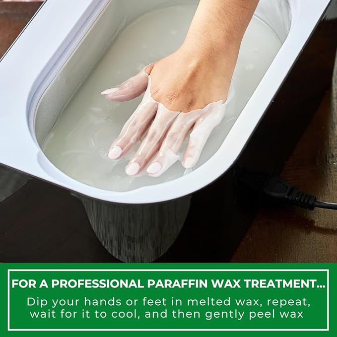 6lb Cucumber Scented Paraffin Wax, Paraffin Wax for Hand and Feet, Use with any Paraffin Wax Machine for Hand and Feet, Paraffin Wax Refills for Paraffin Baths, Parrafin Wax Blocks