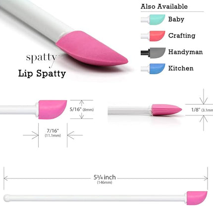 Spatty Daddy Lip Gloss Tiny Beauty Spatula (6 Inch Pink) Shark Tank, Lip Gloss Spatula, Mini Makeup Tool, Stocking Stuffers, Gifts for Women Who Have Everything, Teenage Girls, Small Scraper Cosmetics