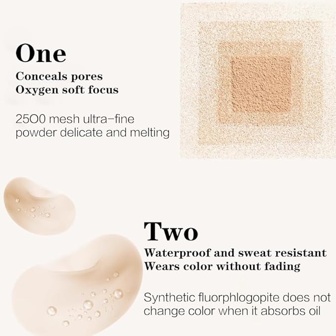 Venrock Soft Velvet Pressed Powder Long-lasting oil control,Natural lightweight finish,Gentle and non-irritating Brightens skin tone Quick touch-ups,Blurs pores,Concealing (03#Brown, 0.23 oz)