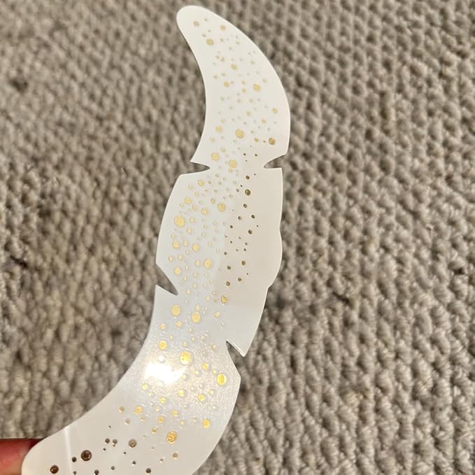 ACTHINK Face Glitter Freckles, Gold Glitter Freckles Face Tattoo Makeup Patches, Glitter Tattoo for Women Girls Make Up Costume Parties (6 pcs Gold，6 pcs Brown)