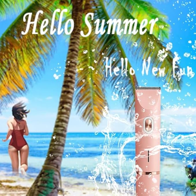 IUIBeauty 2-in-1 Painless Bikini Hair Trimmer, 2025 Bestselling Bikini Trimmer for Women, Blue