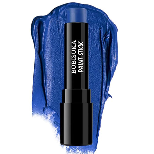 BOBISUKA Blue Body Face Paint Stick, Royal Blue Eye Black for Baseball Football Softball Sports, Blendable Body Painting Halloween Makeup Ideal for Avatar Galaxy Looks