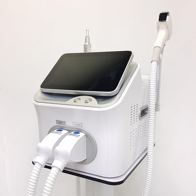 2 IN 1 Fast Effective Hair Removal Machine with Ice Handle, Professional Salon Beauty Device Melainin Pigment Speckle Removal Skin Whitening Tools