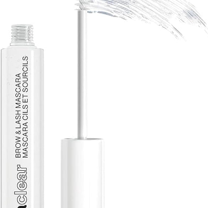wet n wild Mega Clear Brow & Lash Mascara - Sculpts Brows, Defines Lashes, Conditioning with Soy Protein & ProVitamin B5, Primer & Top Coat, Cruelty-Free & Vegan - Clear