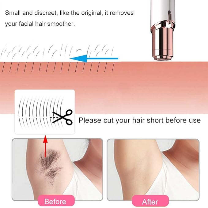 Facial Hair Remover Replacement Heads: Compatible with Finishing Touch Flawless Facial Hair Removal Tool for Women As Seen On TV 18K Gold-Plated Rose Gold (Generation 1 2pack)