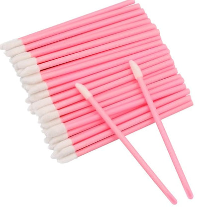 G2PLUS 200PCS Lip Gloss Applicators, Disposable Lip Brushes, Lipstick Gloss Wands Applicator Perfect Makeup Tool Kits (Pink)