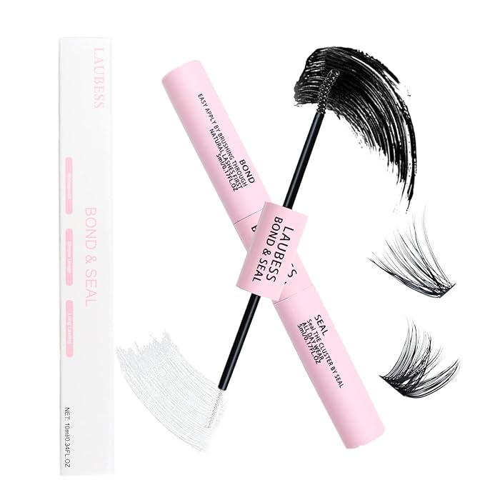 Lash Bond and Seal Mascara for Long Lasting Waterproof Eyelash Extensions - 5ml+5ml