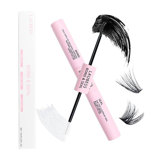 Lash Bond and Seal Mascara for Long Lasting Waterproof Eyelash Extensions - 5ml+5ml