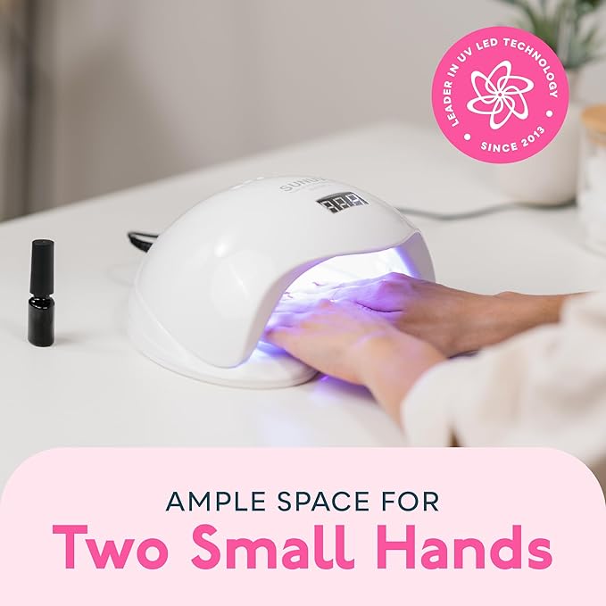 UV LED Nail Lamp, SUNUV UV LED Nail Polish Dryer Professional Gel Machine for Manicure and Pedicure with Sensor and 4 Timers SUN5Plus