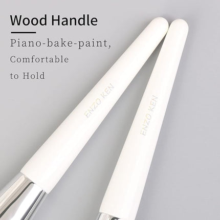 Liquid Foundation Brush, Flat Foundation Brush for Liquid Makeup, Make up Brush for Liquid Foundation, Flat Makeup Brush for Foundation, Makeup Brushes Foundation - White, 820