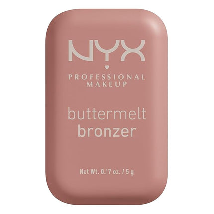 NYX PROFESSIONAL MAKEUP Matte Buttermelt Bronzer, Longwear Face Makeup with Up to 12 Hours of Wear, Vegan Formula - Butta Cup (Light Neutral)