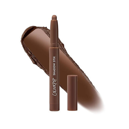 ColourPop Shadow Stix - Cream Eyeshadow Stick with Long-Lasting Color - Multi-Use Cream Makeup with a Built-In Sharpener & Precise Tip for Easy Application - Walnut Ave (0.05 oz)