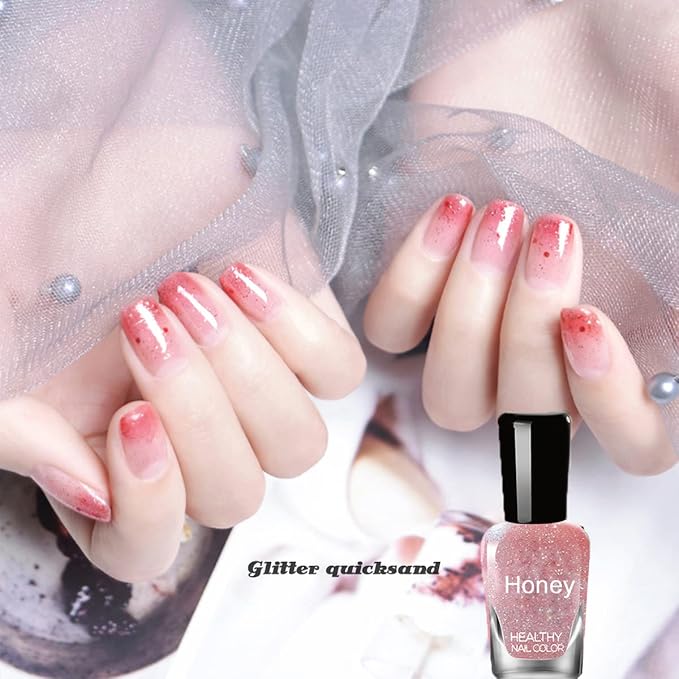 Non Toxic Nail Polish Set, Easy Peel Off and Fast Dry NailPolish Set for Pack, Eco Friendly and Organic Water Based Nail Polish for Women,Teens(18 Bottles)