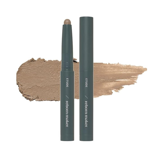 ETUDE Reborn Maker Contour Stick Bronzer - Cool Toned | Naturally Sculpting & Define | Creamy Formula for Seamless Blending | Multi-purpose Contour Stick for face | Korean Makeup, Kbeauty