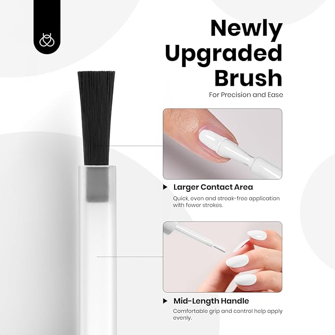 Beetles White Gel Polish - White Rhythm 15ML Hema-Free Gel Polish, base Colors for French Nails Design Soak Off UV Colorful Bottle Nail Art Manicure