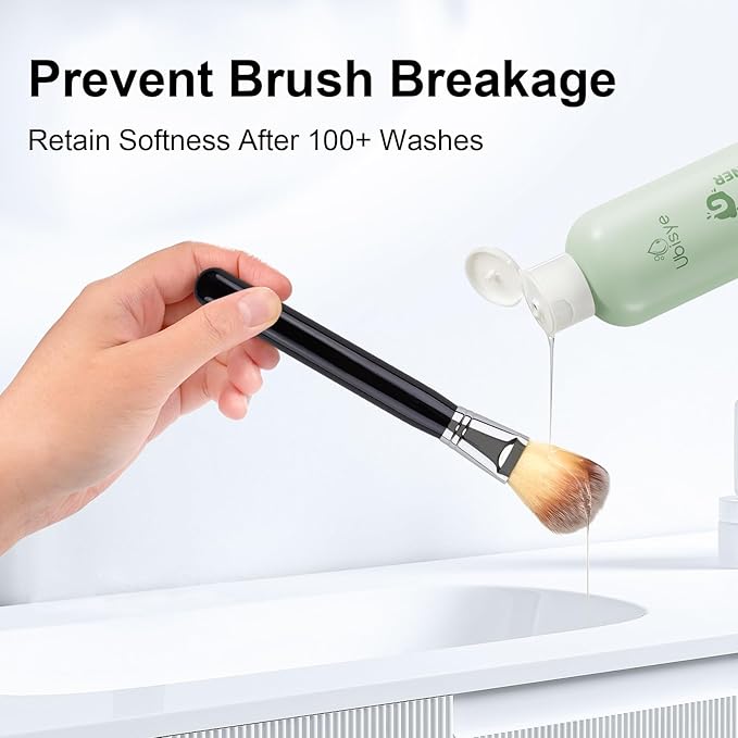 Makeup Brush Cleaner, Make Up Brush Cleaner Solution, Makeup Sponge Cleaner for Brushes, Powder Puff, Brush Shampoo for Deep Cleaning, Gentle Formula & Cruelty Free 8.6 Fl Oz