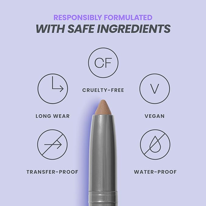 Wonderskin IYKYK Eyeshadow Stick - Longwear Eye Shadow Sticks, Budge-Proof and Waterproof Matte Eyeshadow Stick with Built-in Sharpener (Mink)