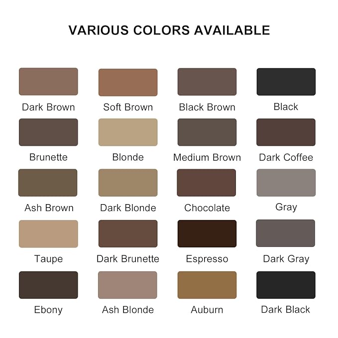 LAVONE Eyebrow Stamp Pencil Kit - Brow Stamp Trio with Waterproof Eyebrow Pencil, Eyeliner, Pomade, Dual-ended Brush - Grey