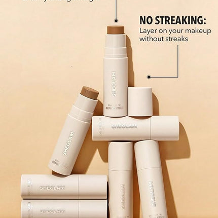 SHEGLAM Snatch 'n' Define Cream Contour Stick Long Lasting Highly Pigmented Sweat Proof Face Bronzer Makeup - Soft Tan