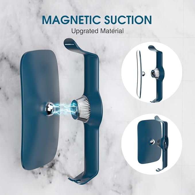 TOUCHBeauty Shower Mirrors for Men, 3X Magnification Shaving Mirror with Razor Holder, Bathroom Accessories for Men & Women 11" Size Version2.0